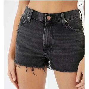 BDG Urban Outfitters Distressed Black Denim Shorts Size 27